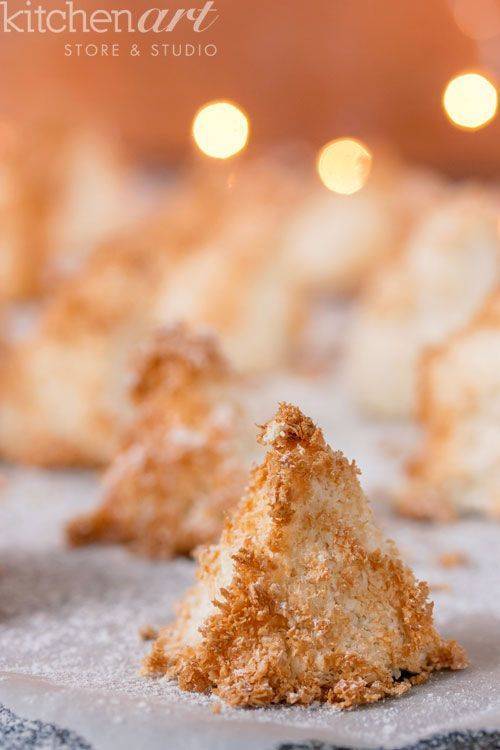Cách làm bánh macaroon dừa hình cây thông Noel