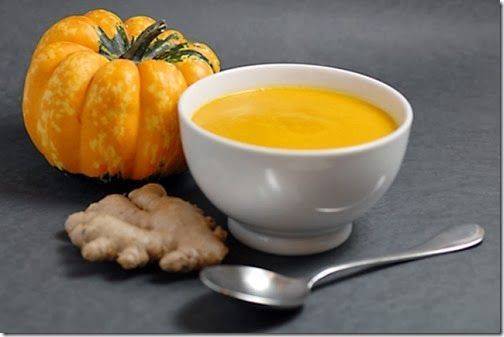 Món chay : Soup bí ngô (Pumpkin soup)