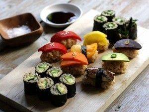 Sushi gạo lứt cho người ăn chay