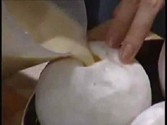 Cách làm bánh flan trái dừa đơn giản