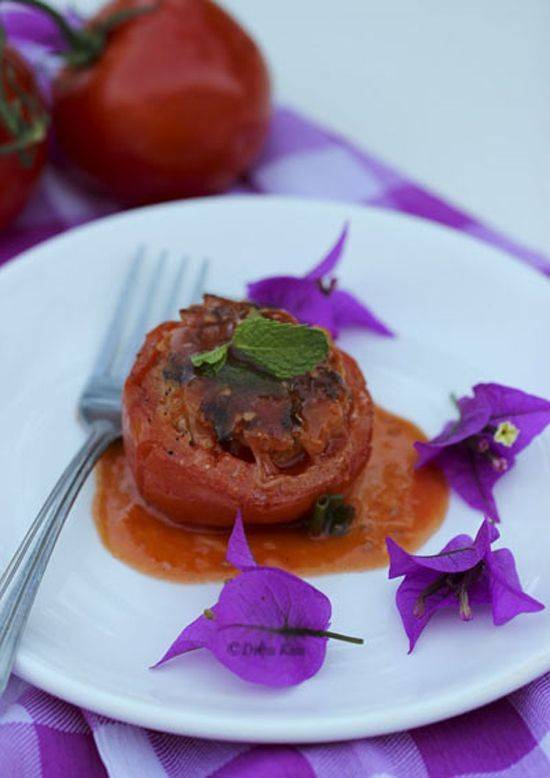 Cách nấu các món ăn ngon: Cà chua nhồi thịt