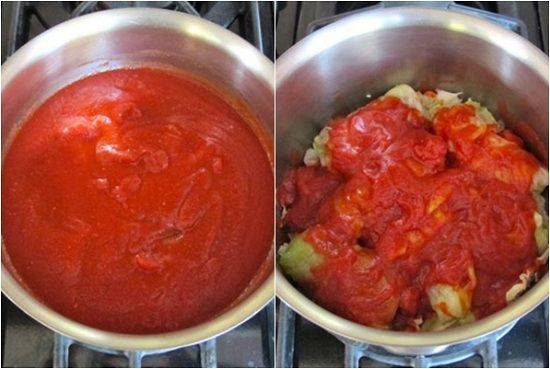 Cách làm bắp cải thịt cuộn xốt cà chua thơm ngon