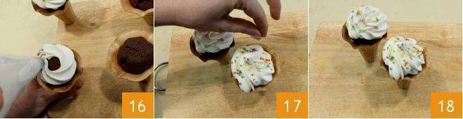 Cách làm cupcake ốc quế đơn giản nhất