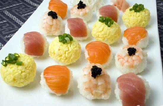 Hướng dẫn làm Sushi temari- món ngon Nhật Bản