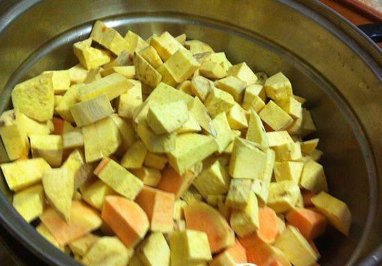 Cách nấu chè ngô khoai lang