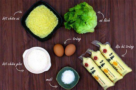Cách làm đậu hũ trứng chiên xù đơn giản thơm ngon