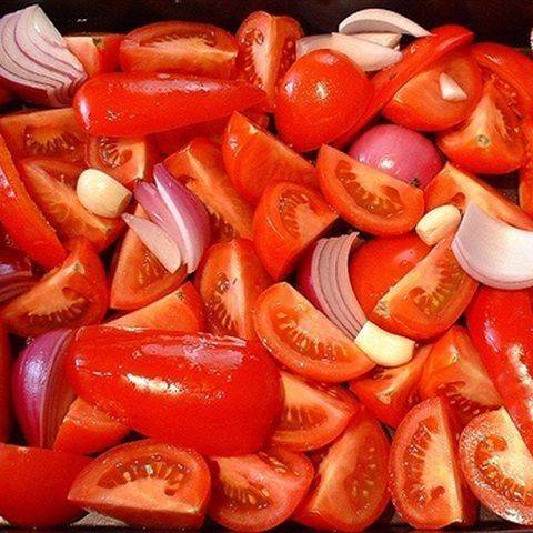 Súp cà chua hành tây