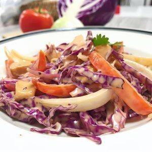 Salad ức gà bắp cải tím