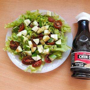 Salad dưa leo cà chua nước tương CHIN-SU