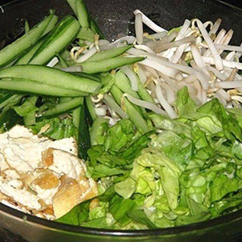 Salad đậu hũ chiên