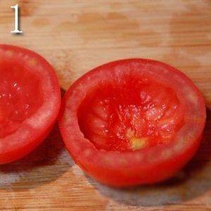 Cà chua nhồi bắp