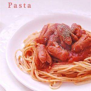 Spaghetti xúc xích sốt cà chua
