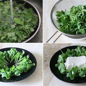Salad đậu hũ non rau mầm