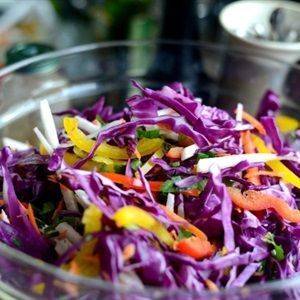 Salad bắp cải tím kiểu Mexico