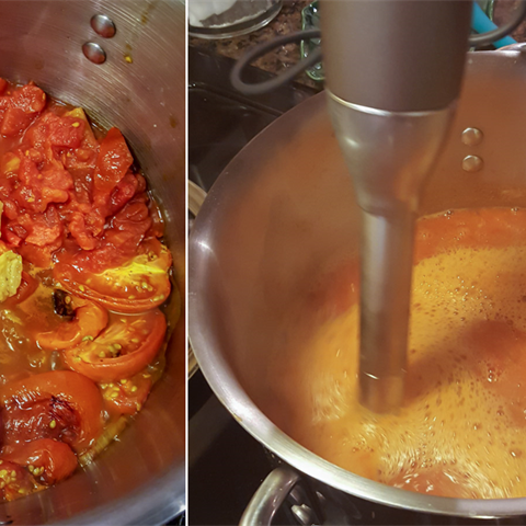 Súp cà chua nướng đơn giản