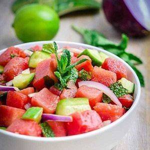 Salad dưa hấu rau củ
