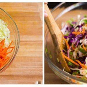 Salad bắp cải tím cà rốt