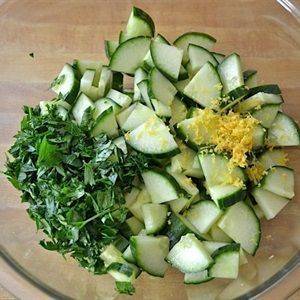 Salad dưa leo couscous