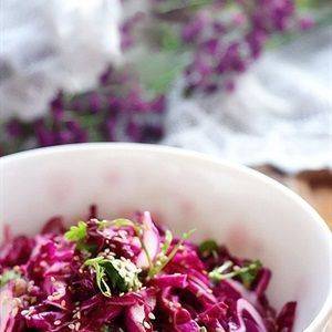 Salad bắp cải tím đơn giản