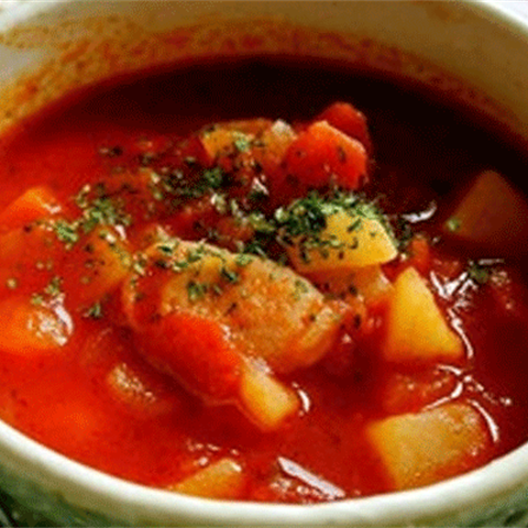 Soup cà chua rau củ