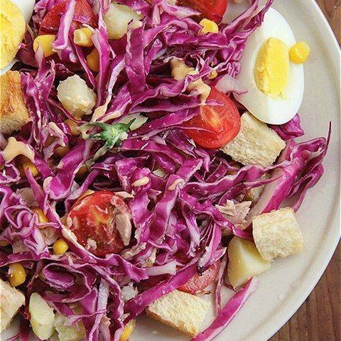 Salad bắp cải tím giảm cân