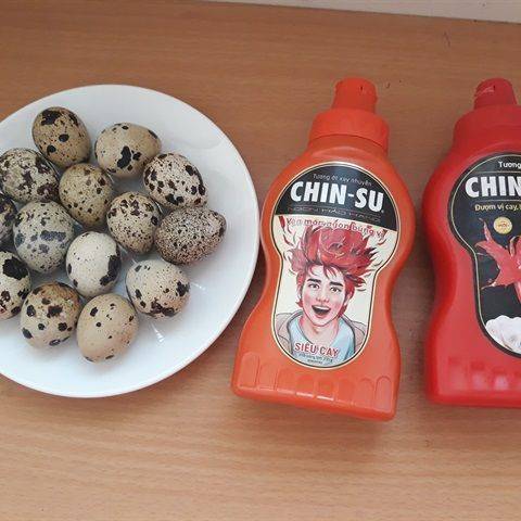 Trứng cút chiên xù tương ớt siêu cay CHIN-SU