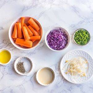 Salad cà rốt bắp cải tím