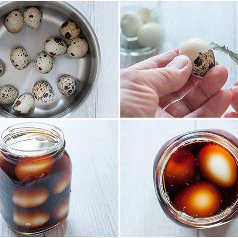 Trứng cút ngâm nước tương kiểu Nhật