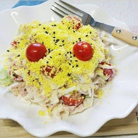 Salad dưa leo trứng