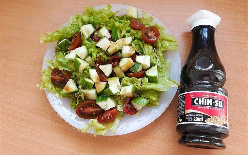 Salad dưa leo cà chua nước tương CHIN-SU