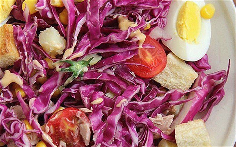 Salad bắp cải tím giảm cân